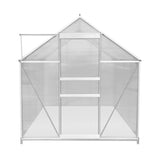 Polycarbonate Greenhouse 6ft x 8ft with Base – Silver - Like New