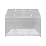 Polycarbonate Greenhouse 6ft x 8ft with Base – Silver - Like New