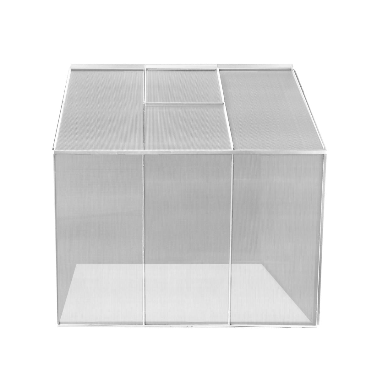 Polycarbonate Greenhouse 6ft x 6ft – Silver - Used - Very Good