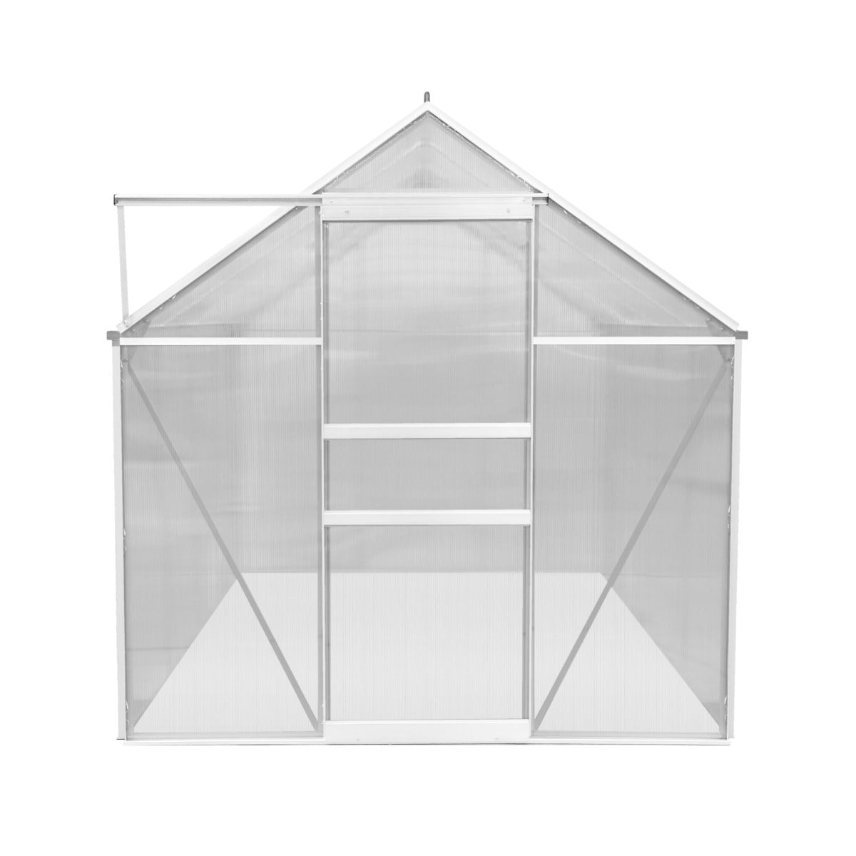 Polycarbonate Greenhouse 6ft x 8ft – Silver - Used - Good