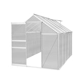 Polycarbonate Greenhouse 6ft x 10ft – Silver - Like New