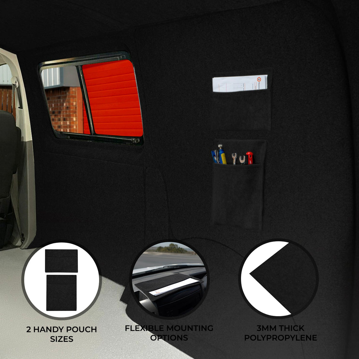 Storage Pouches - Black - Like New