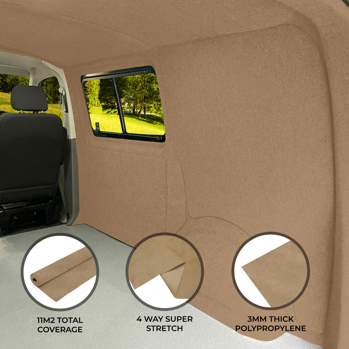 Van Carpet Lining Beige - Like New
