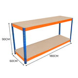 S-Rax 2 Tier Workbench - 180cm x 60cm x 90cm - Used - Very Good