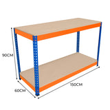 S-Rax 2 Tier Workbench - 150cm x 60cm x 90cm - Used - Very Good