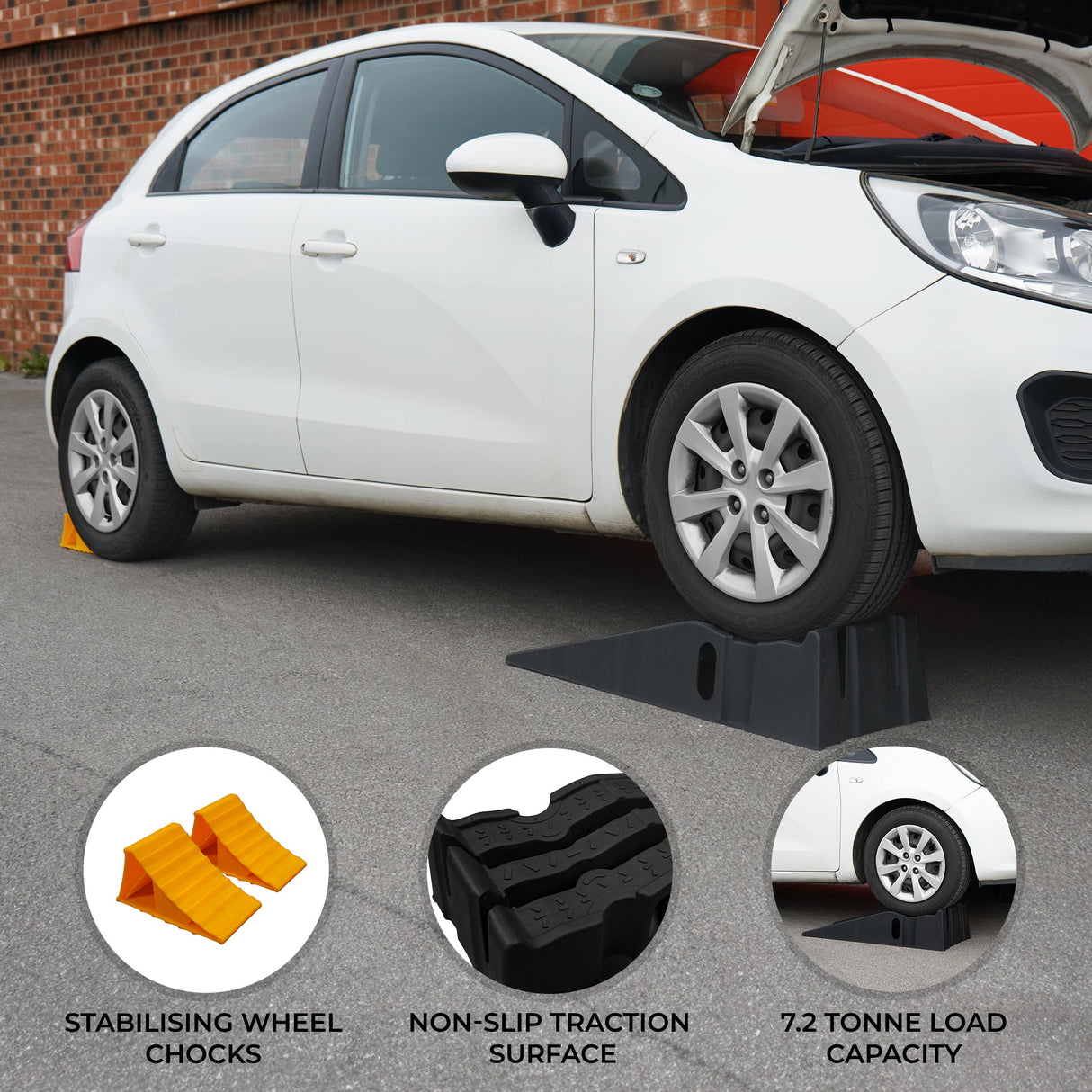 Polypropylene Car Ramps - Used - Acceptable