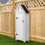 Wooden Garden Shed - White - Used - Acceptable