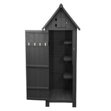 Wooden Garden Shed - Dark Grey - Used - Very Good