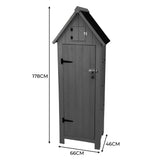 Wooden Garden Shed - Dark Grey - Used - Very Good