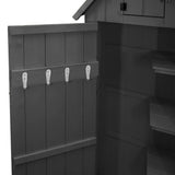 Wooden Garden Shed - Dark Grey - Used - Acceptable