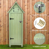 Wooden Garden Shed - Green - Used - Very Good