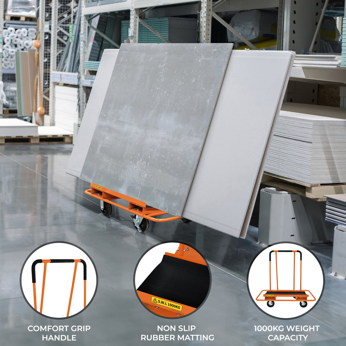 Dry Wall Cart Plasterboard Trolley - Like New