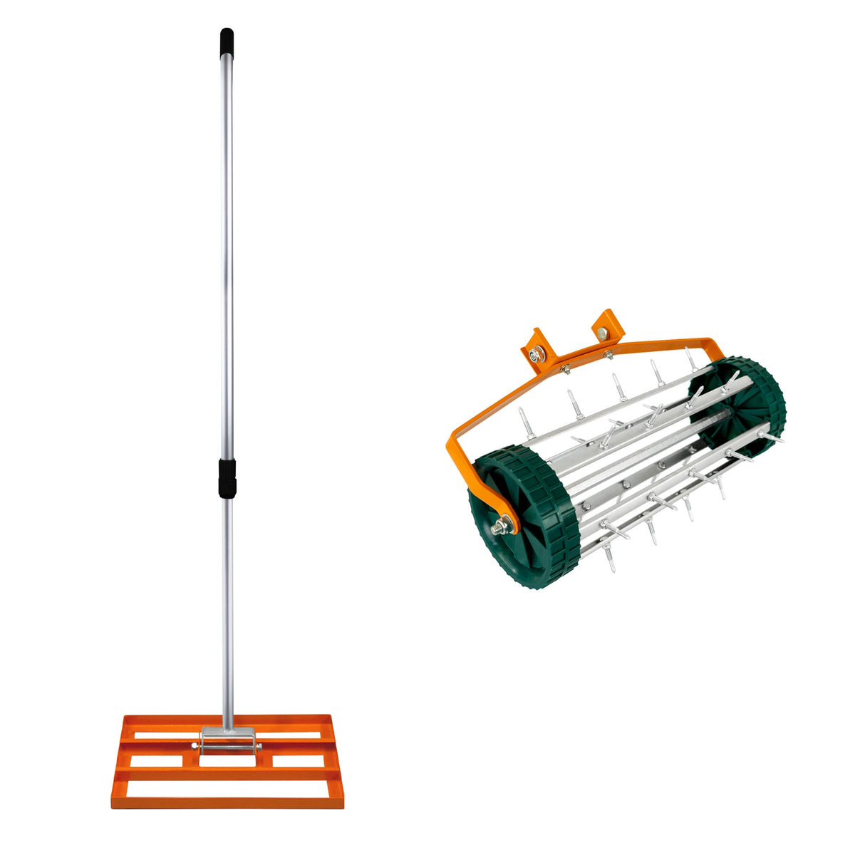 50cm Lawn Leveller & Aerator – Orange - Like New