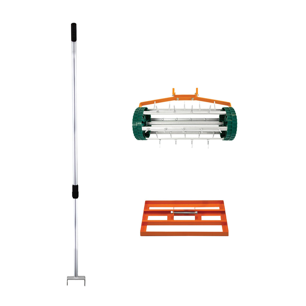 50cm Lawn Leveller & Aerator – Orange - Like New