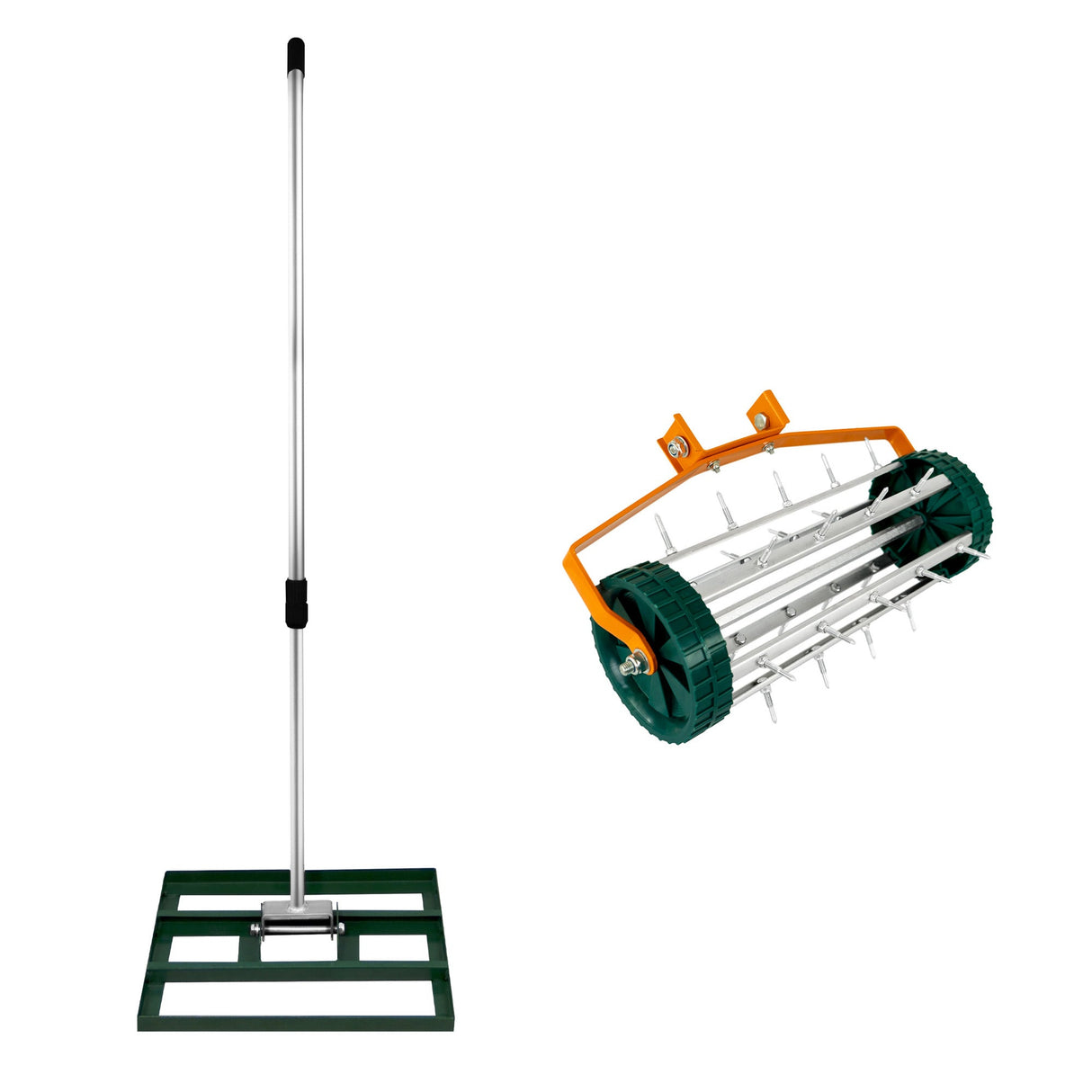 50cm Lawn Leveller & Aerator – Green - Used - Good