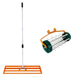 100cm Lawn Leveller & Aerator – Orange - Like New