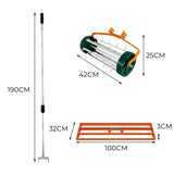 100cm Lawn Leveller & Aerator – Orange - Like New