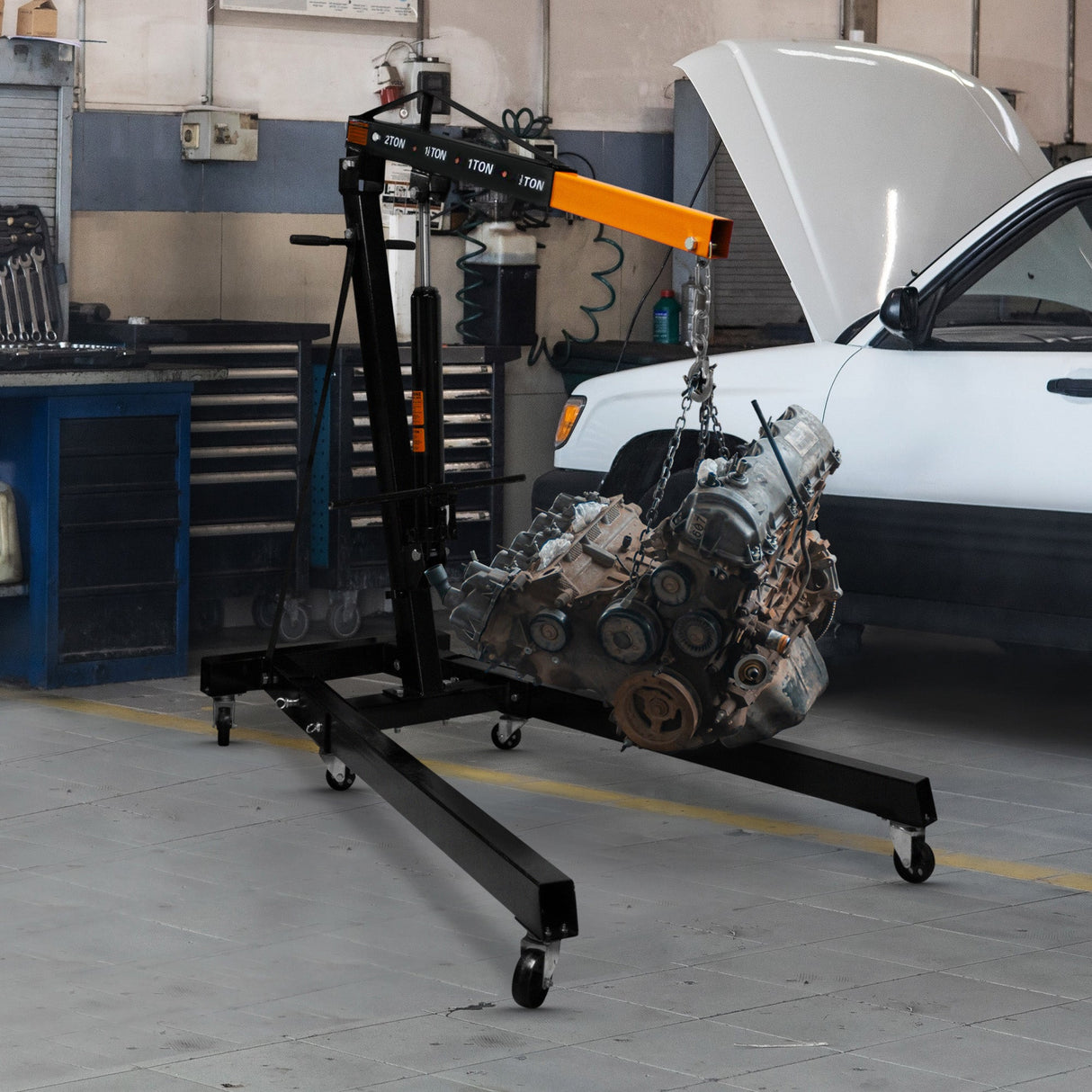 Hydraulic Engine Crane - 2 Tonne - Like New