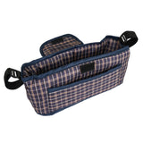 Pet Stroller Caddy Bag - Blue Tartan - Used - Very Good
