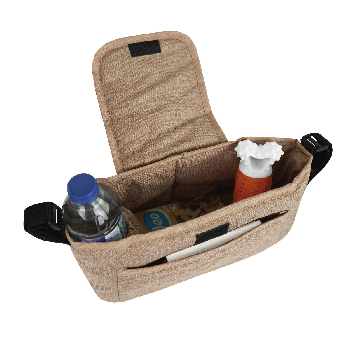 Pet Stroller Caddy Bag - Woven Beige - Like New
