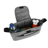 Pet Stroller with Rain Cover & Caddy Bag - Woven Grey - Used - Acceptable