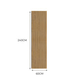 Acoustic Slat Wall Panel - Oak - Used - Acceptable