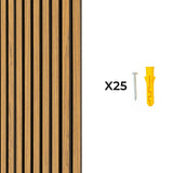 Acoustic Slat Wall Panel - Oak - Used - Good