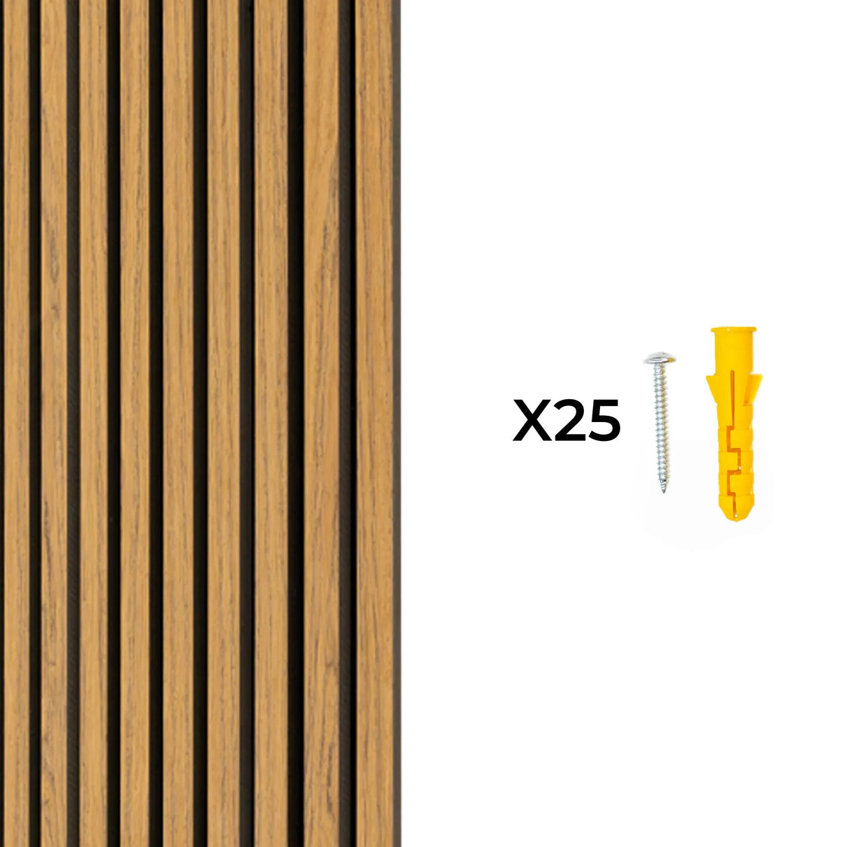 Acoustic Slat Wall Panel - Oak - Used - Acceptable