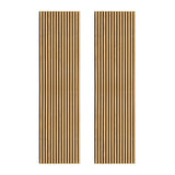 Acoustic Slat Wall Panels x 2 - Oak - Used - Very Good