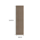 Acoustic Slat Wall Panel - Light Walnut - Like New
