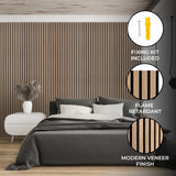 Acoustic Slat Wall Panel - Light Walnut - Like New