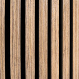 Acoustic Slat Wall Panels x 2 - Light Walnut - Like New