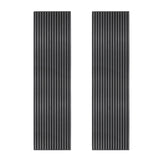 Acoustic Slat Wall Panels x 2 – Anthracite Grey - Used - Good