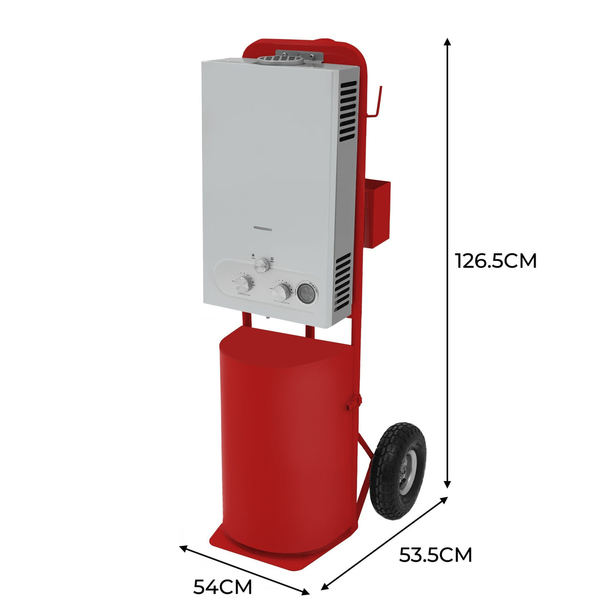 Deluxe Portable Horse Shower - Red - Used - Acceptable