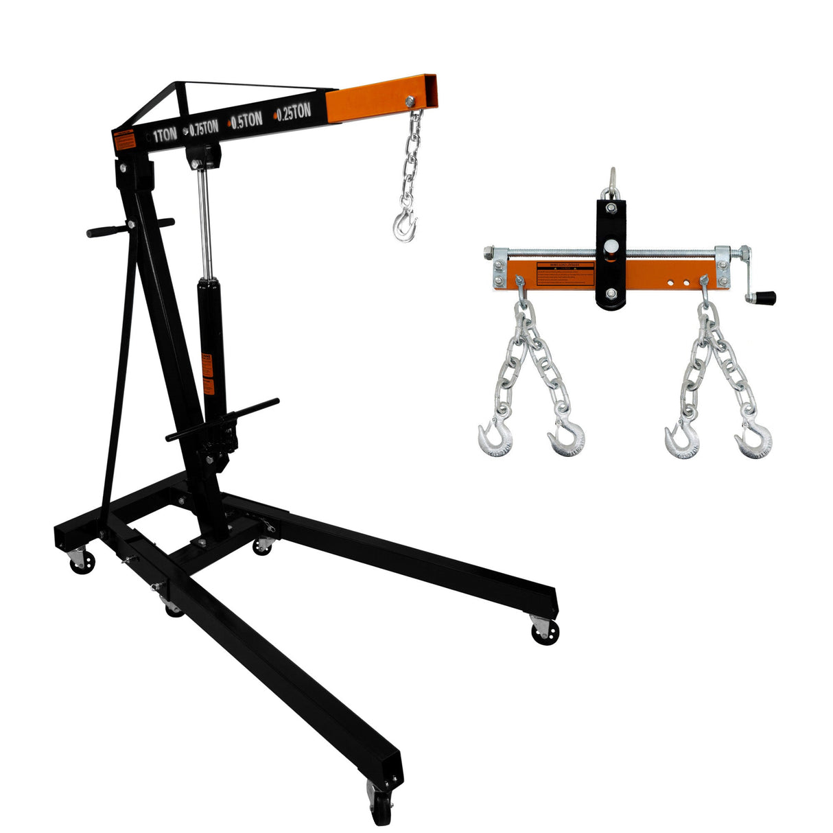 Engine Crane 1 Tonne & Load Leveller - Like New