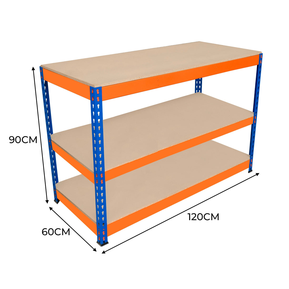 S-Rax 3 Tier Workbench - 120cm x 60cm x 90cm - Used - Acceptable