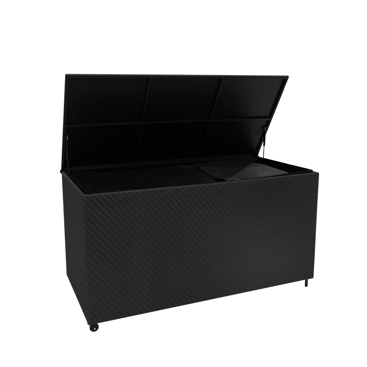 Rattan Storage Box 700L - Black - Used - Acceptable