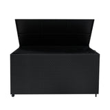 Rattan Storage Box 700L - Black - Used - Acceptable