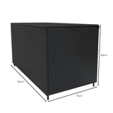Rattan Storage Box 700L - Black - Used - Acceptable