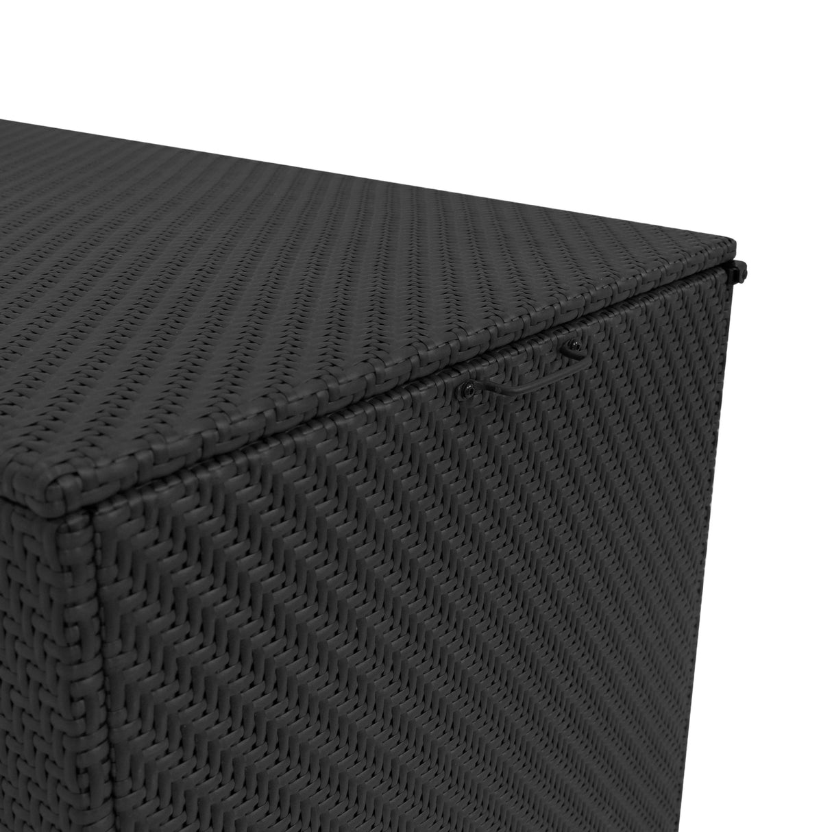 Rattan Storage Box 700L - Black - Used - Acceptable