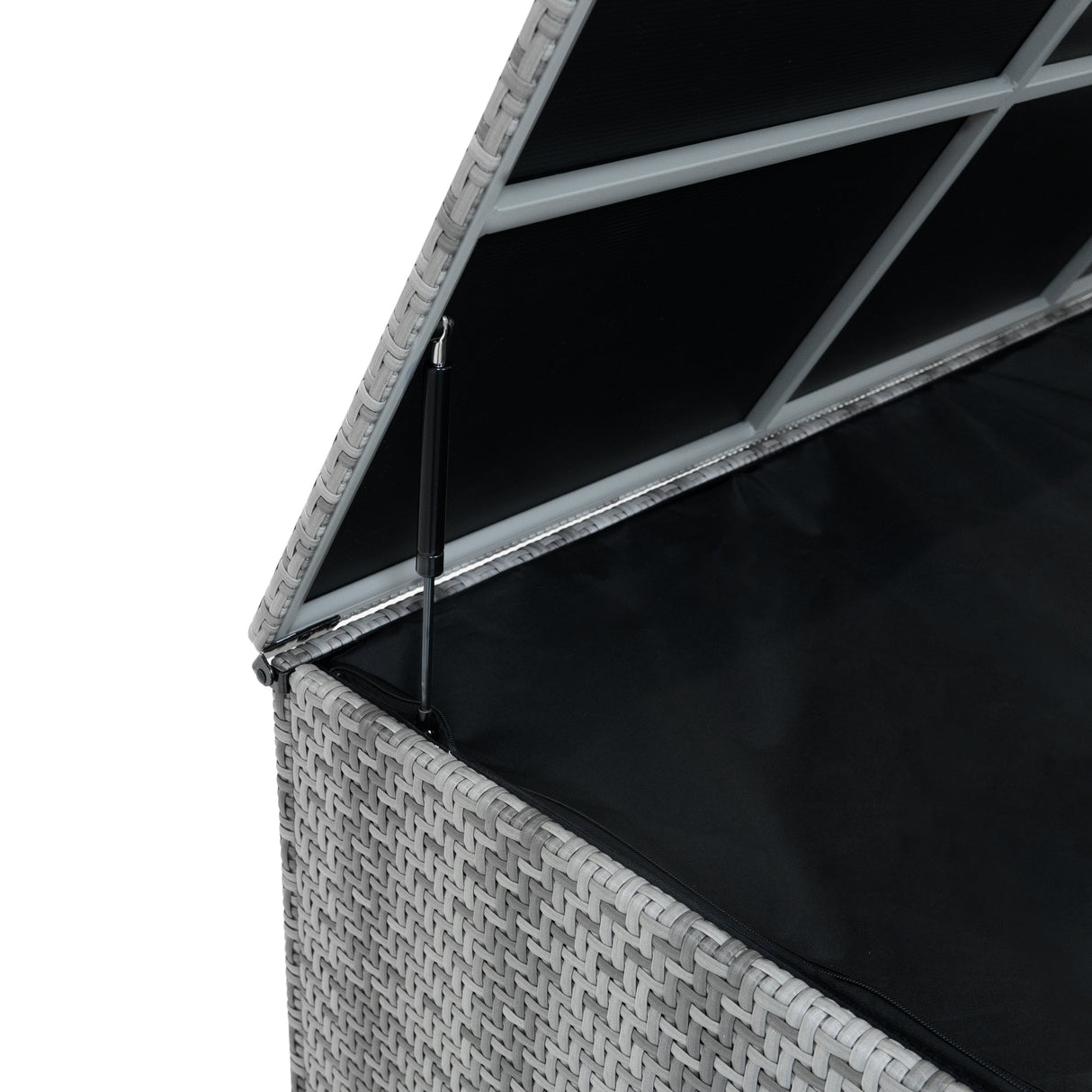 Rattan Storage Box 700L - Grey - Used - Very Good