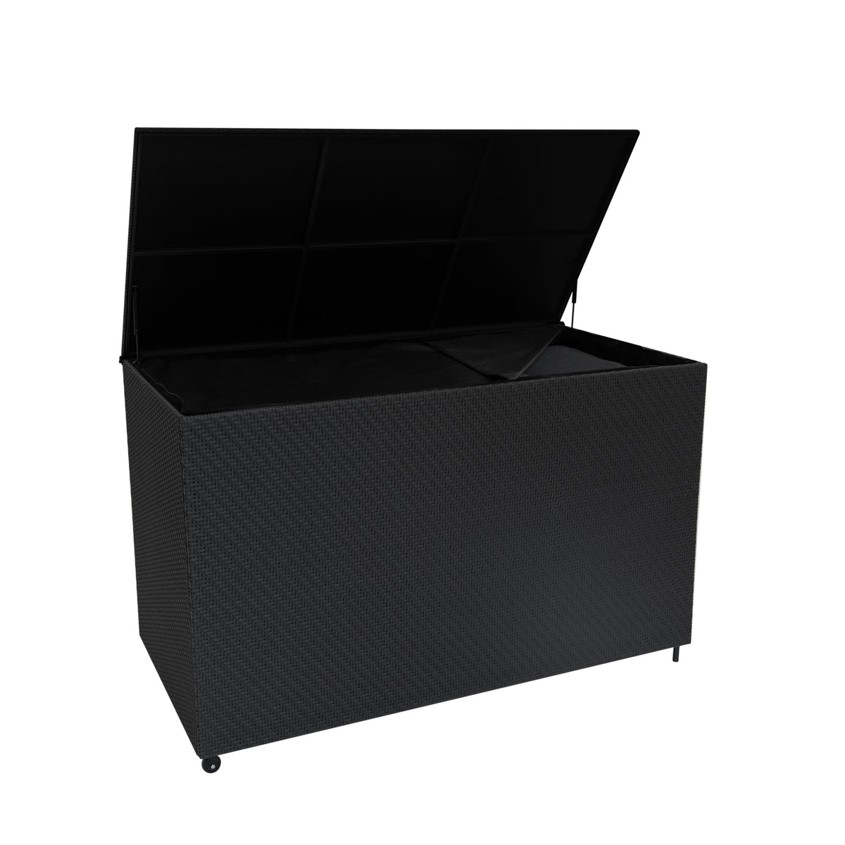 Rattan Storage Box 996L - Black - Like New