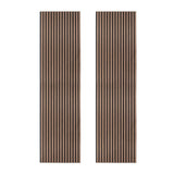 Acoustic Slat Wall Panels x 2 - Dark Walnut - Used - Acceptable