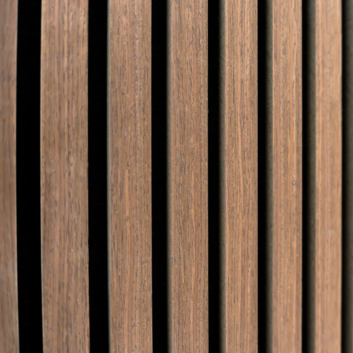 Acoustic Slat Wall Panels x 2 - Dark Walnut - Used - Acceptable