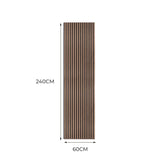 Acoustic Slat Wall Panels x 2 - Dark Walnut - Used - Acceptable
