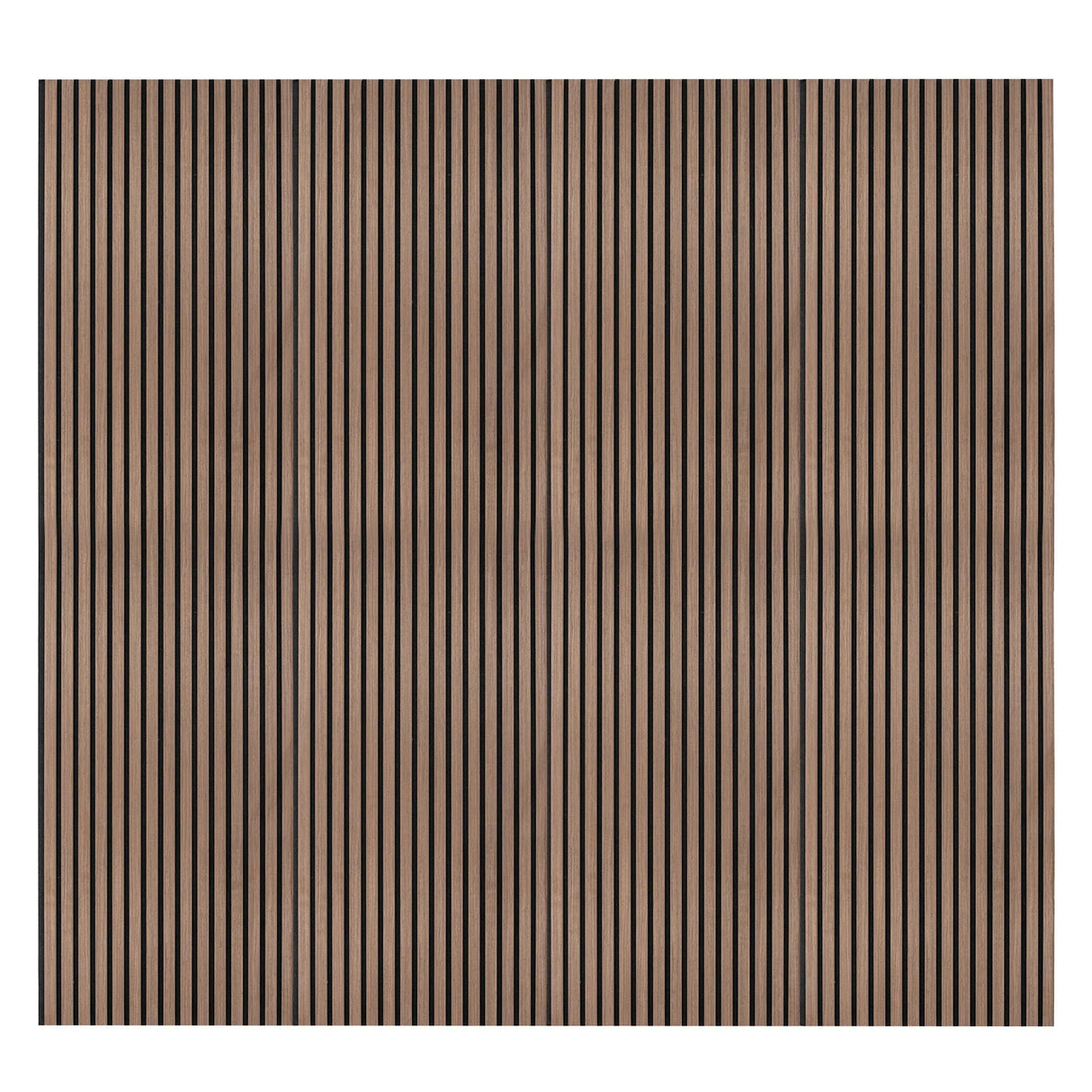 Acoustic Slat Wall Panels x 2 - Dark Walnut - Like New