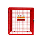 Red Gas Bottle Collapsible Mesh Cage - 90cm x 80cm x 43cm - Used - Acceptable