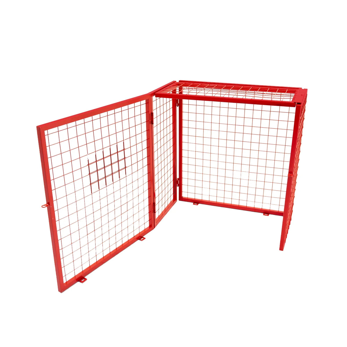 Red Gas Bottle Collapsible Mesh Cage - 90cm x 80cm x 43cm - Used - Acceptable