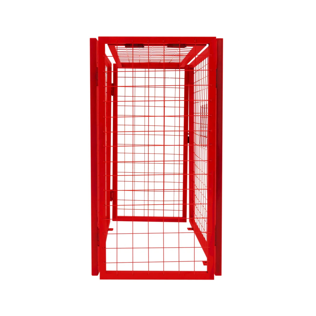 Red Gas Bottle Collapsible Mesh Cage - 90cm x 80cm x 43cm - Used - Acceptable