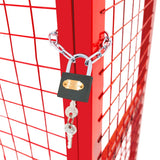 Red Gas Bottle Collapsible Mesh Cage - 90cm x 80cm x 43cm - Used - Acceptable